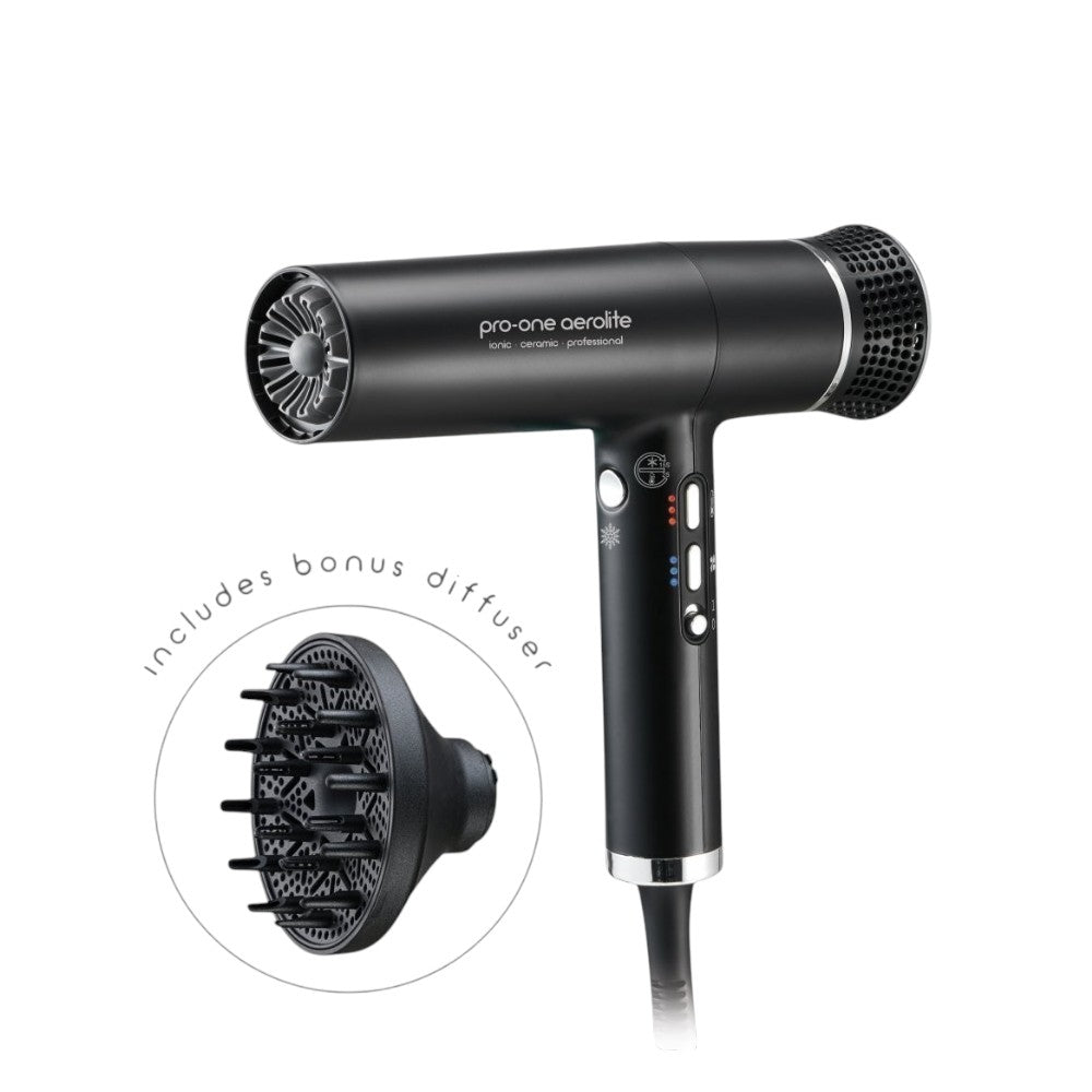 Pro-One Aerolite Hairdryer - Blush | Professional BLDC Hair Dryer