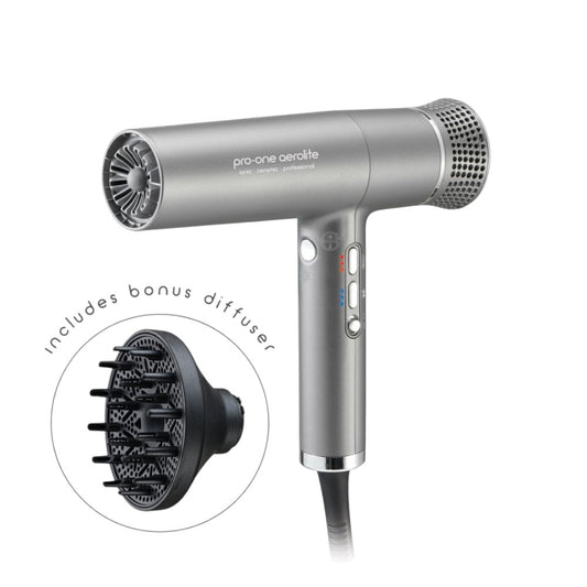 Pro-One Aerolite Hairdryer - Blush | Professional BLDC Hair Dryer